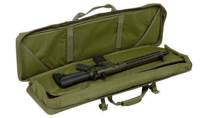 MAX Tactical 108 cm Heavy Duty Deluxe Double Soft Rifle Bag / Gewehr-Futteral f. zwei Gewehre mit Zubehr oliv Bild 6
