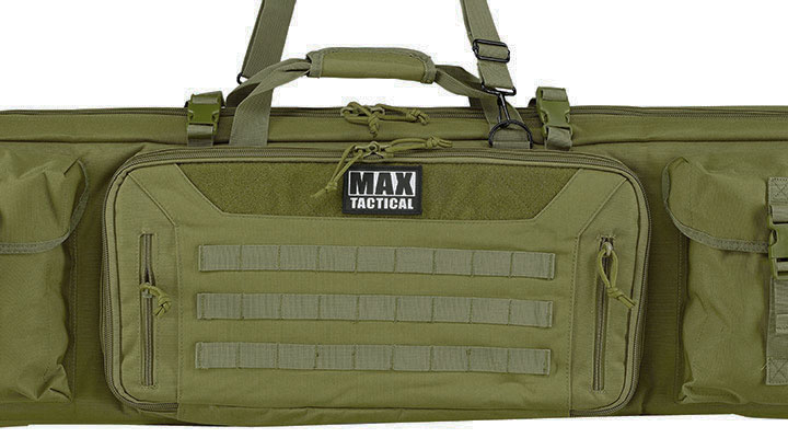 MAX Tactical 108 cm Heavy Duty Deluxe Double Soft Rifle Bag / Gewehr-Futteral f. zwei Gewehre mit Zubehr oliv Bild 9