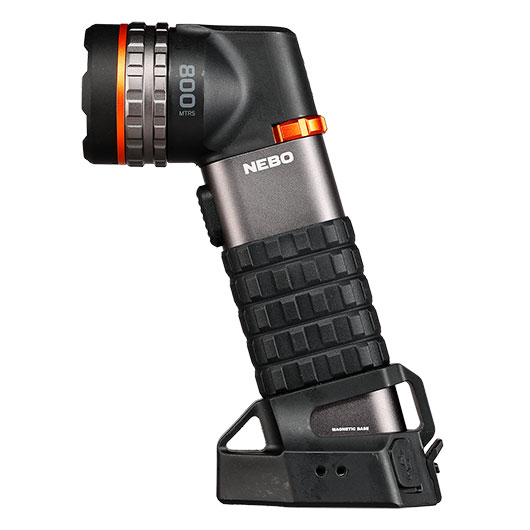 Nebo LED Handscheinwerfer Luxtreme SL50 450 Lumen schwarz mit Magnetfu und 800 m Reichweite inkl. Zubehr