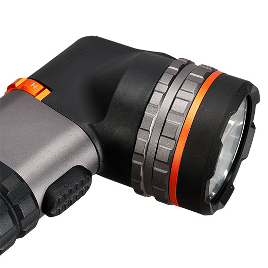 Nebo LED Handscheinwerfer Luxtreme SL50 450 Lumen schwarz mit Magnetfu und 800 m Reichweite inkl. Zubehr Bild 1