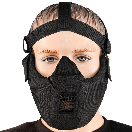 WoSport V5 Conqueror Lightweight 1000D Airsoft-Halbmaske Lower-Face schwarz Bild 1