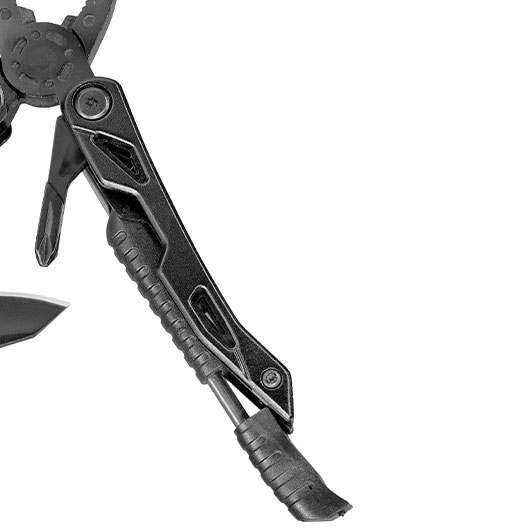 Multitool Survivor schwarz inkl. Bits & Nylonholster Bild 5