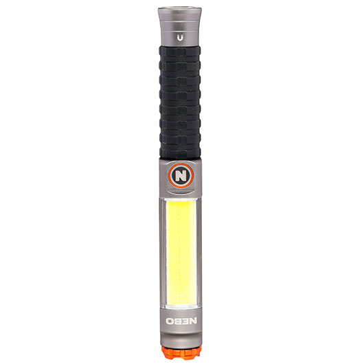 Nebo LED-Taschenlampe mit COB Big Larry 3 600 Lumen grau/schwarz inkl. Grtelclip Bild 1