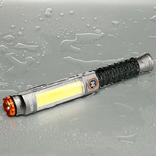 Nebo LED-Taschenlampe mit COB Big Larry 3 600 Lumen grau/schwarz inkl. Grtelclip Bild 2