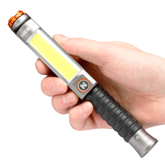 Nebo LED-Taschenlampe mit COB Big Larry 3 600 Lumen grau/schwarz inkl. Grtelclip Bild 9