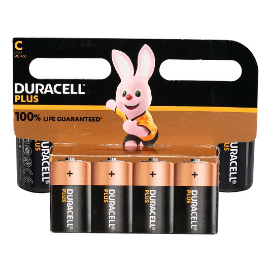 Duracell Plus Alkaline Batterie LR14/MN1400 C 1,5V 4 Stck Bild 1