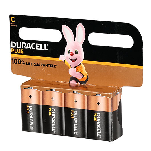 Duracell Plus Alkaline Batterie LR14/MN1400 C 1,5V 4 Stck Bild 2