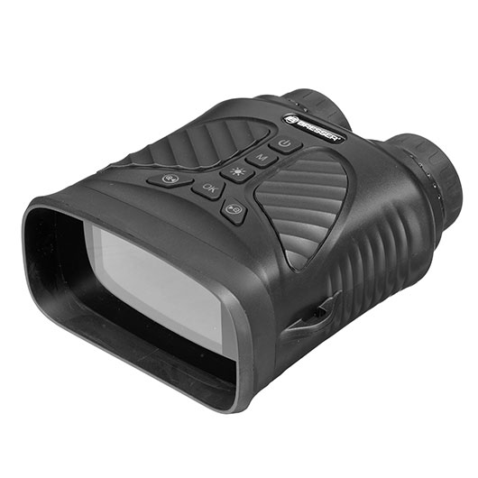 Bresser digitales binokulares Nachtsichtgert NightSpy DT mit Aufnahmefunktion schwarz inkl. Ladekabel, MicroSD-Kartenlesegert,
