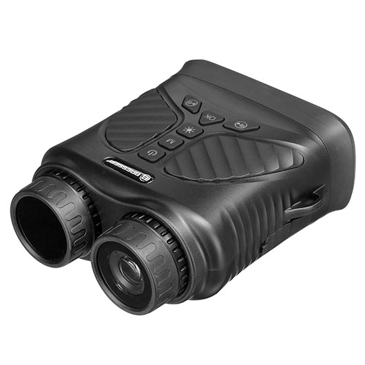 Bresser digitales binokulares Nachtsichtgert NightSpy DT mit Aufnahmefunktion schwarz inkl. Ladekabel, MicroSD-Kartenlesegert, Bild 1