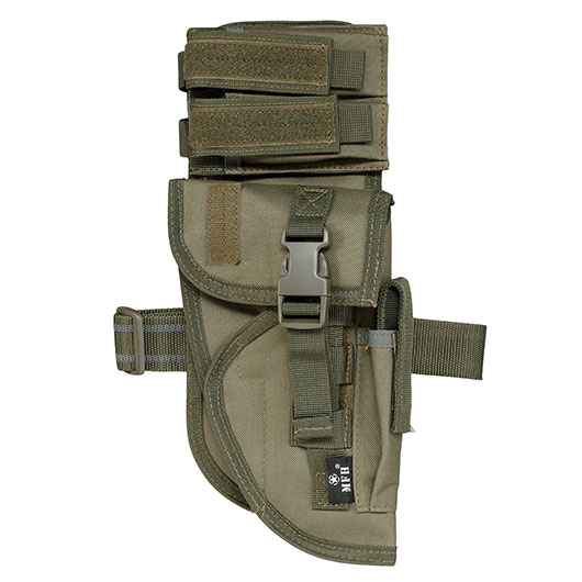 MFH Pistolenbeinholster Tactical oliv mit Bein- und Grtelbefestigung rechts