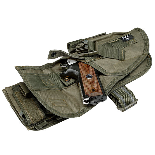 MFH Pistolenbeinholster Tactical oliv mit Bein- und Grtelbefestigung rechts Bild 2