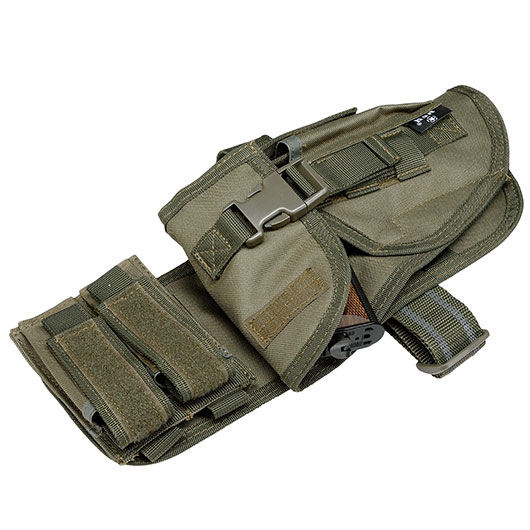 MFH Pistolenbeinholster Tactical oliv mit Bein- und Grtelbefestigung rechts Bild 3