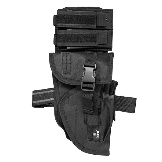 MFH Pistolenbeinholster Tactical schwarz mit Bein- und Grtelbefestigung rechts
