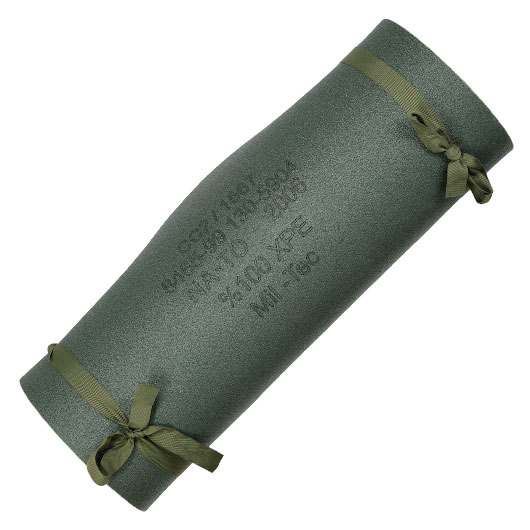 Mil-Tec Isomatte NATO mit Gurt 190 x 50 cm oliv Bild 1