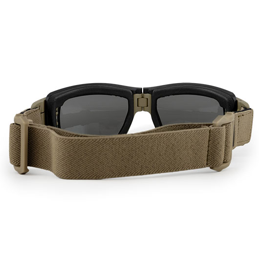 Wiley X Brille Lynx matt tan Glser grau inkl. Wechselglser klar, Brillenetui & Facial Cavity Dichtung Bild 3