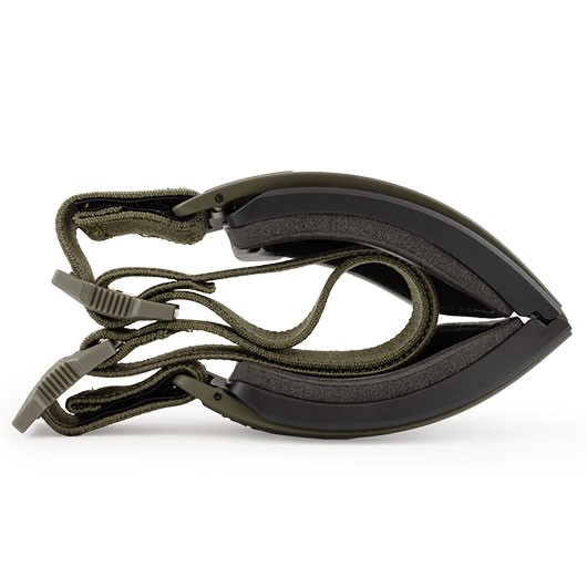 Wiley X Brille Lynx matt oliv Gläser grau inkl. Wechselgläser klar, Brillenetui & Facial Cavity Dichtung Bild 6