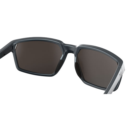 Wiley X Sonnenbrille Sierra Captivate matt dunkelgrau Glser grn verspiegelt polarisiert inkl. Brillenbeutel & Seitenschutz Bild 4