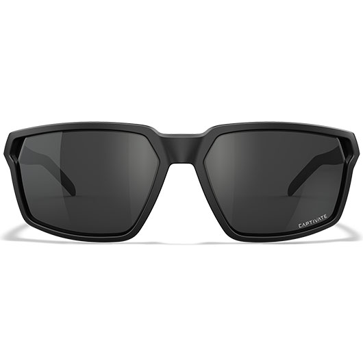 Wiley X Sonnenbrille Sierra Captivate mattschwarz Glser grau inkl. Brillenbeutel & Seitenschutz Bild 1