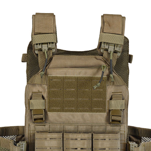 101 INC QR Plate Carrier Lasercut Molle-Plattentrger Weste oliv inkl. Dummy-Platten Bild 6