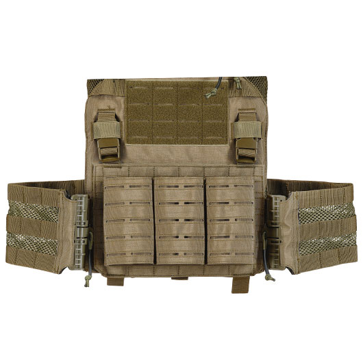 101 INC QR Plate Carrier Lasercut Molle-Plattentrger Weste oliv inkl. Dummy-Platten Bild 7