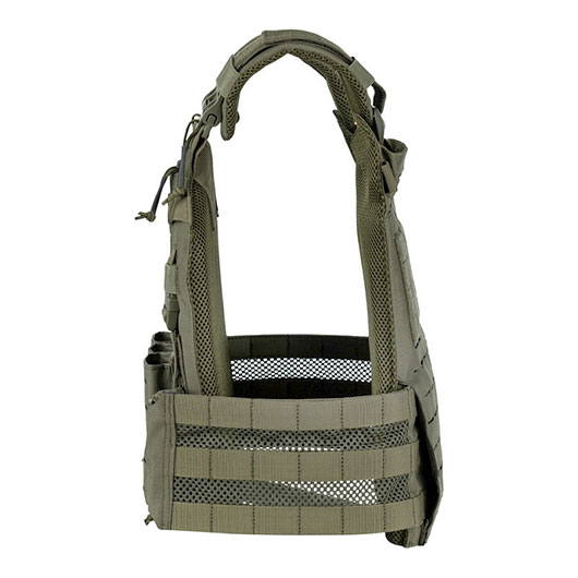 101 INC QR Plate Carrier Lasercut Molle-Plattentr�ger Weste oliv inkl. Dummy-Platten Bild 3