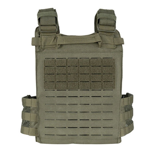 101 INC QR Plate Carrier Lasercut Molle-Plattentr�ger Weste oliv inkl. Dummy-Platten Bild 4