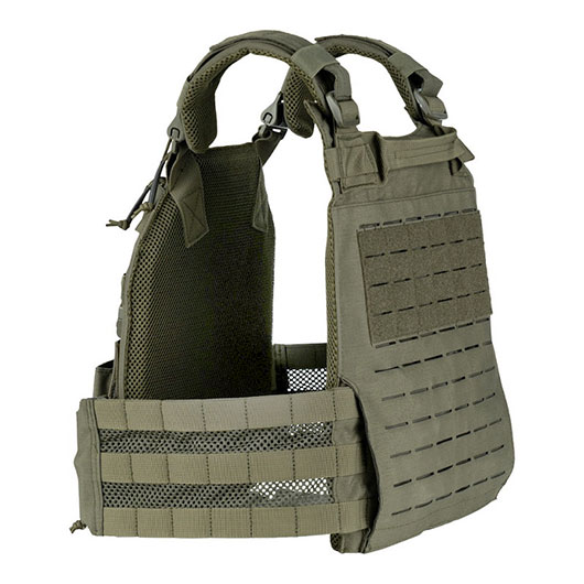 101 INC QR Plate Carrier Lasercut Molle-Plattentr�ger Weste oliv inkl. Dummy-Platten Bild 6