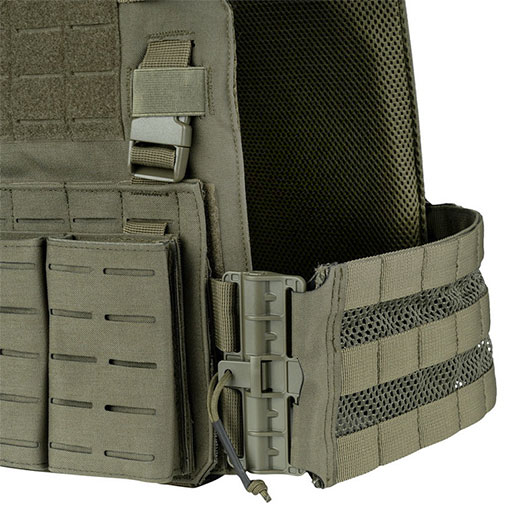 101 INC QR Plate Carrier Lasercut Molle-Plattentr�ger Weste oliv inkl. Dummy-Platten Bild 7