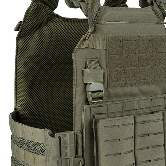 101 INC QR Plate Carrier Lasercut Molle-Plattentr�ger Weste oliv inkl. Dummy-Platten Bild 8
