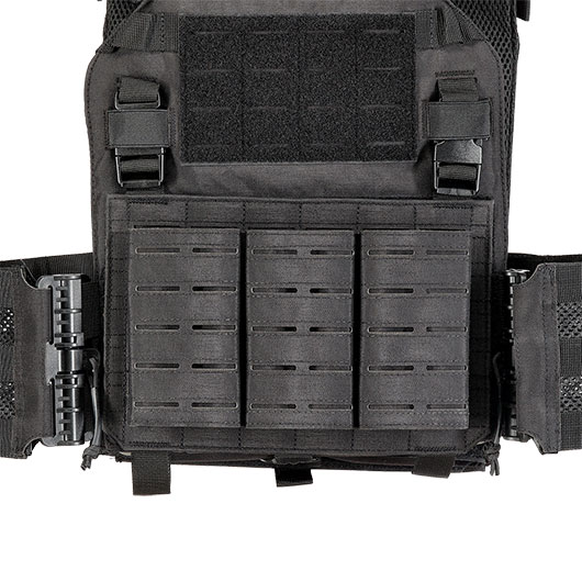 101 INC QR Plate Carrier Lasercut Molle-Plattentrger Weste schwarz inkl. Dummy-Platten Bild 7