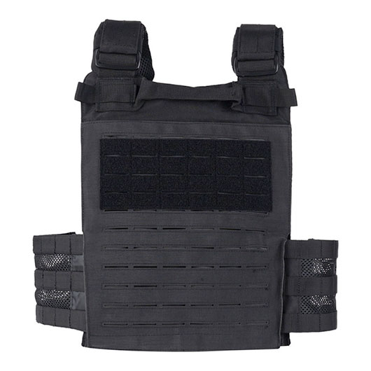 101 INC QR Plate Carrier Lasercut Molle-Plattentr�ger Weste schwarz inkl. Dummy-Platten Bild 4