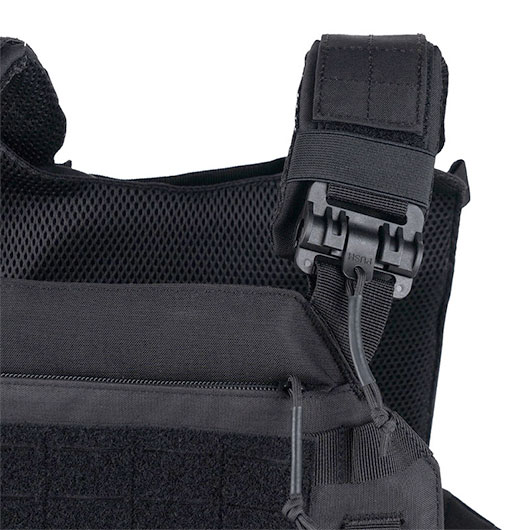 101 INC QR Plate Carrier Lasercut Molle-Plattentr�ger Weste schwarz inkl. Dummy-Platten Bild 8