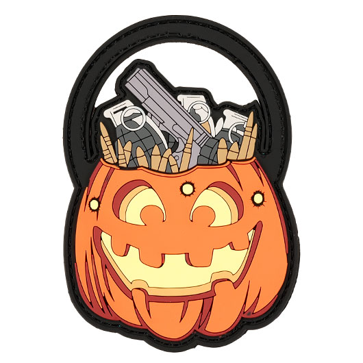 101 INC 3D Rubber Patch mit Klettflche Trick or Treat fullcolor