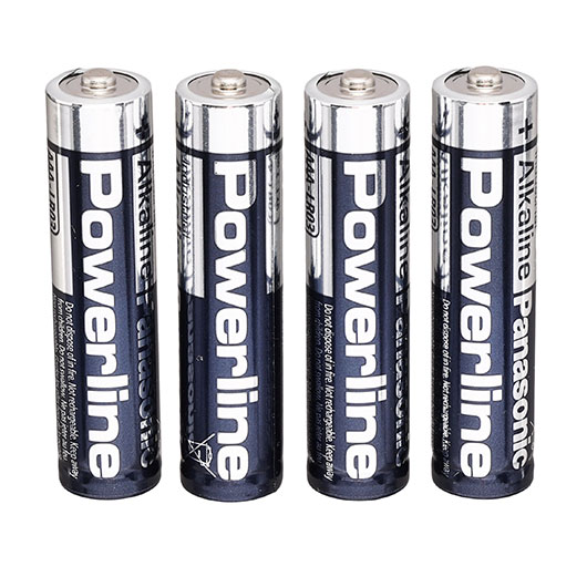 Panasonic Powerline Alkaline Batterie LR03 AAA 1,5V 4 Stck