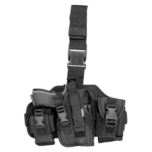 CI Pistolenbeinholster Combat Utility 4011 Gen.2 schwarz mit Bein- und Grtelbefestigung rechts