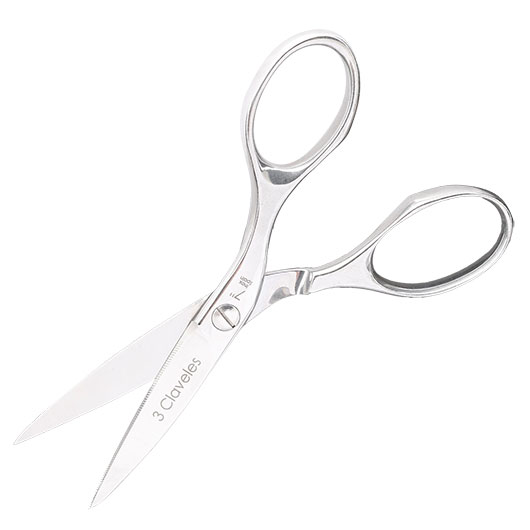 Bueno Hermanos Kchenschere Master Class 18 cm handgeschmiedet silber Bild 2