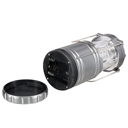 LED-Campinglaterne faltbar grau Bild 4