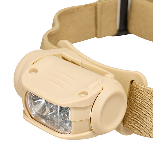 Mil-Tec LED-Stirnlampe 4-farbig 65 Lumen coyote inkl. Stirnband Bild 6