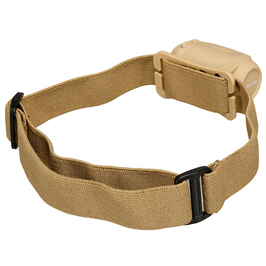 Mil-Tec LED-Stirnlampe 4-farbig 65 Lumen coyote inkl. Stirnband Bild 7