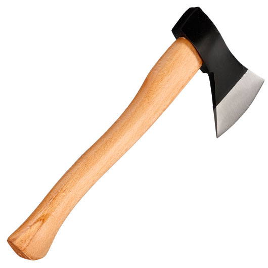 Haller Axt breit 39 cm Buchenholz inkl. Lederscheide Bild 3