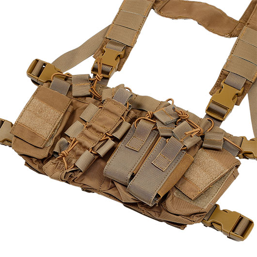 Nuprol PMC Front Panel Tactical Chest Rig verstellbar tan Bild 3