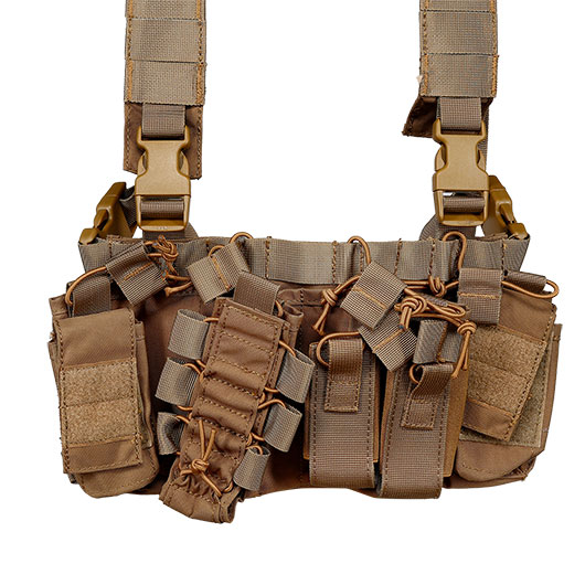 Nuprol PMC Front Panel Tactical Chest Rig verstellbar tan Bild 4