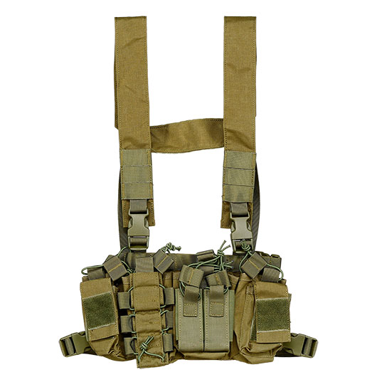 Nuprol PMC Front Panel Tactical Chest Rig verstellbar oliv
