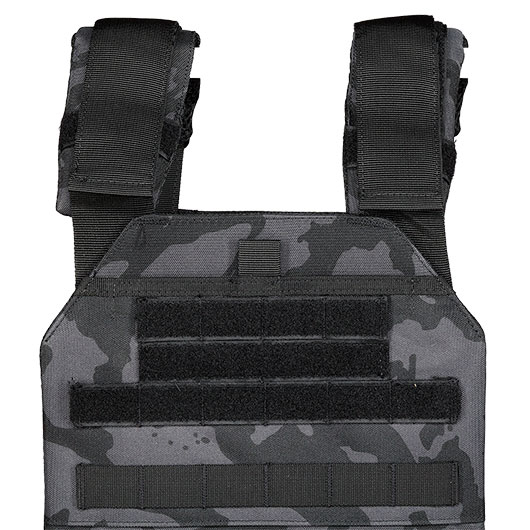 Nuprol PMC Plate Vest Molle Modularweste Black Camo Bild 5