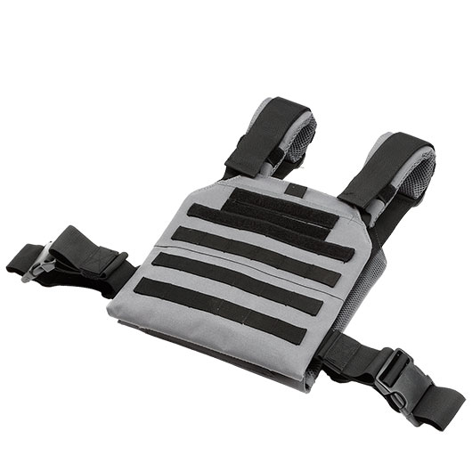 Nuprol PMC Plate Vest Molle Modularweste grau / schwarz Bild 2