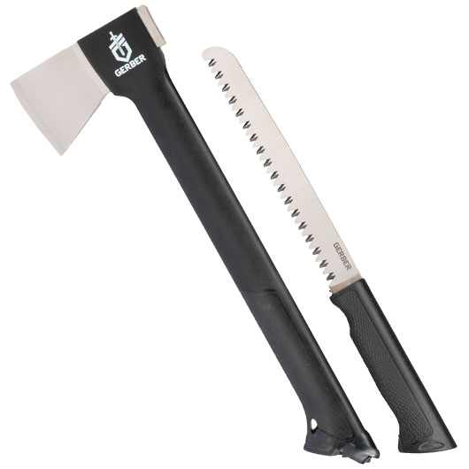 Gerber Outdooraxt & Sge Gator Axe Combo II schwarz inkl. Nylonscheide