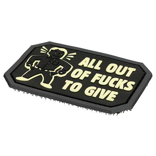 Mil-Spec Monkey 3D Rubber Patch mit Klettflche All Out schwarz / nachleuchtend Bild 1