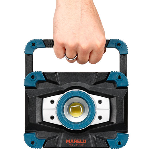 Mareld LED-Strahler RE ZOOM 1500 Lumen schwarz/blau inkl. Ladegert & Transportbeutel Bild 6