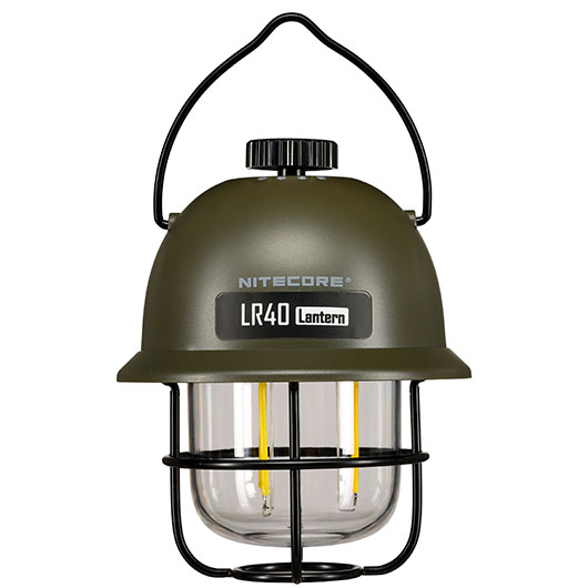 Nitecore LR40 wiederaufladbare Campinglaterne oliv Powerstation