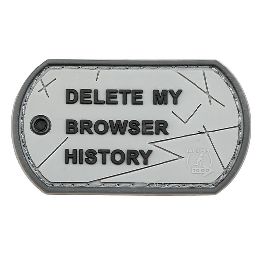 JTG  Browser History Dog Tag Patch 3D Rubber Patch